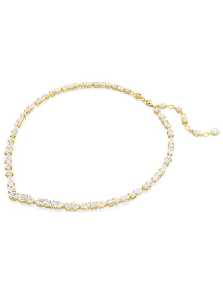 COLLANA DONNA MESMERA DORATA CON ZIRCONI MISTI BIANCHI SWAROVSKI