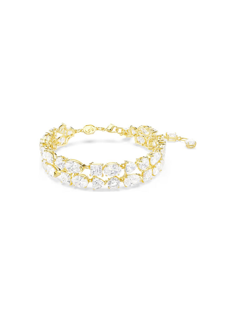 BRACCIALE DONNA MESMERA DORATO CON ZIRCONI MISTI BIANCHI SWAROVSKI