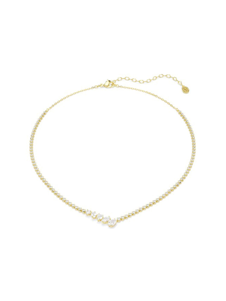 COLLANA DONNA MESMERA TENNIS DORATA CON ZIRCONI BIANCHI SWAROVSKI