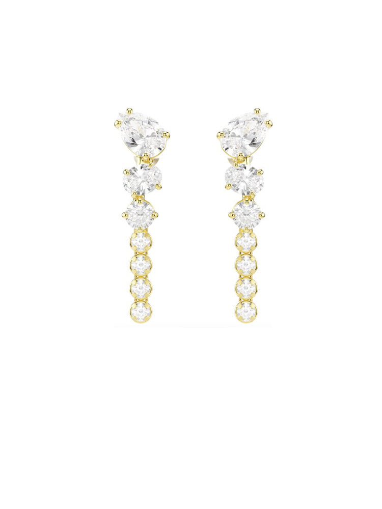 ORECCHINI DONNA MESMERA PENDENTI FINITURA ORO 18K SWAROVSKI
