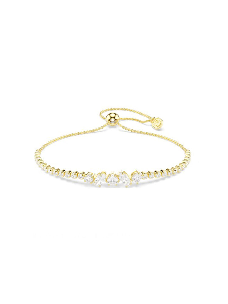 BRACCIALE DONNA MESMERA TENNIS DORATO CON CHIUSURA REGOLABILE SWAROVSKI