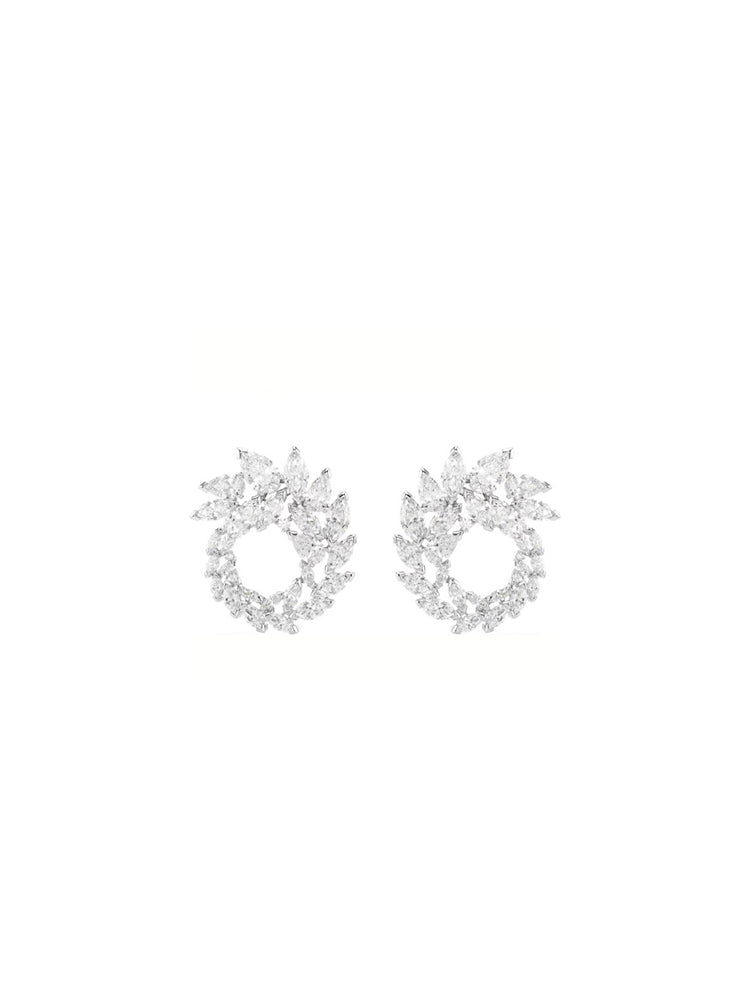 ORECCHINI DONNA MESMERA A CERCHIO TAGLIO MARQUISE SWAROVSKI