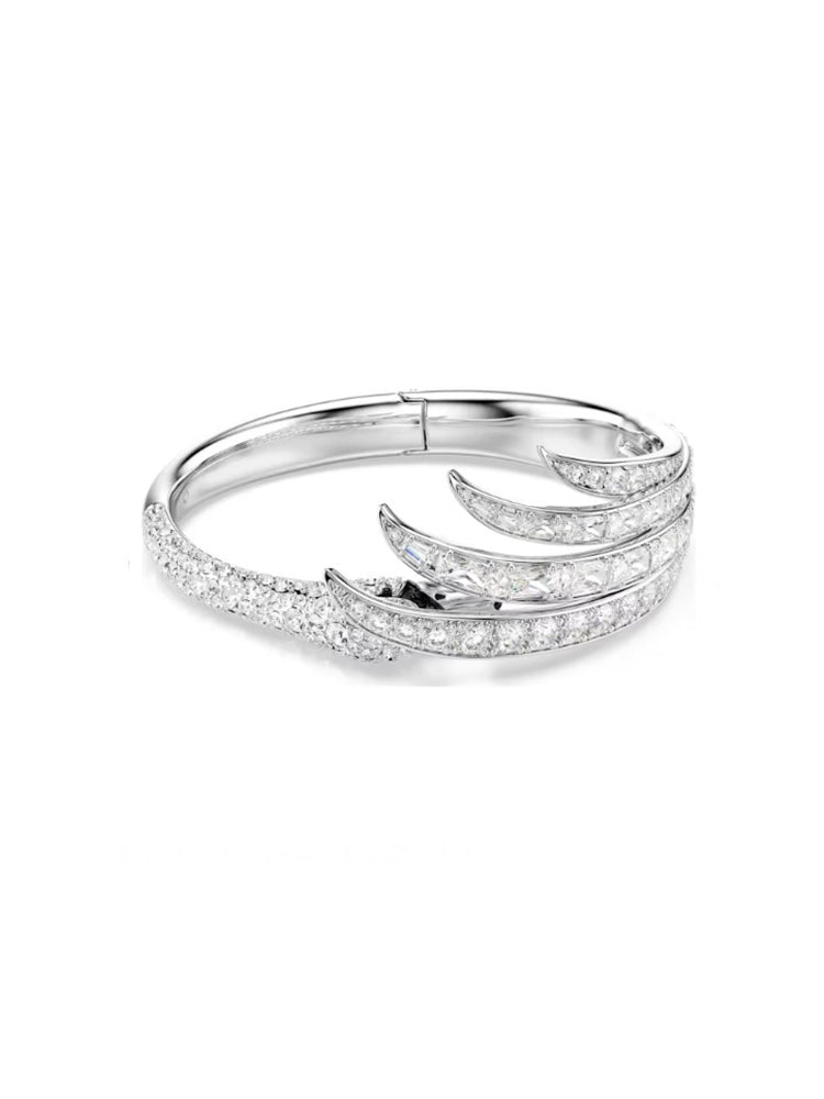 BRACCIALE DONNA VIENNA RIGIDO CIGNO CON ZIRCONI BIANCHI SWAROVSKI