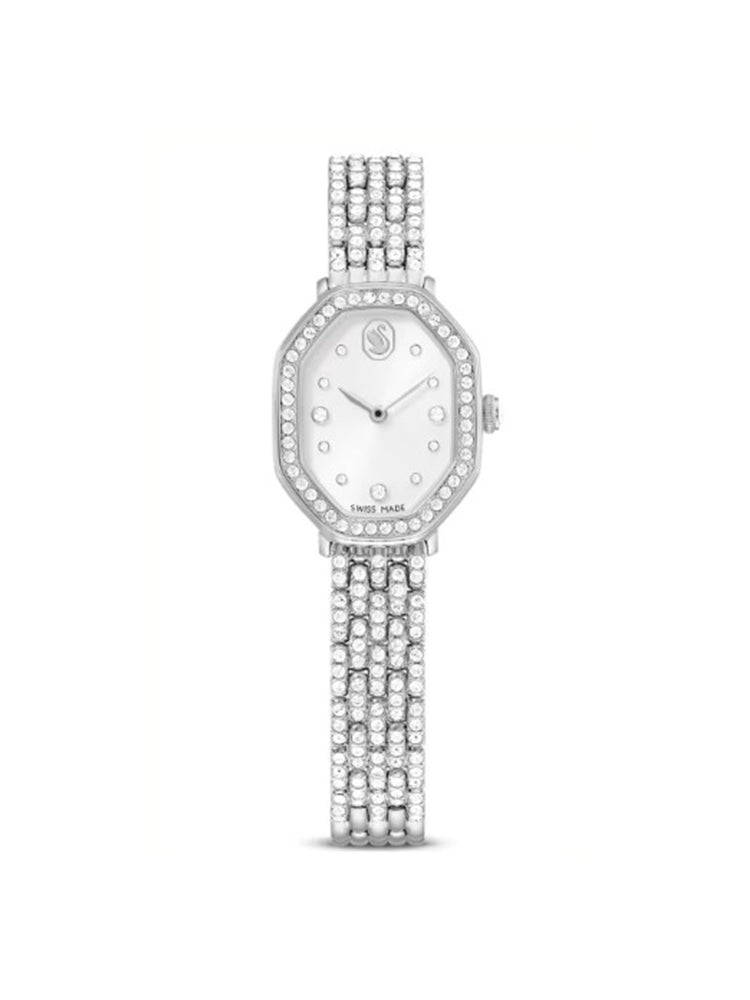 OROLOGIO DONNA DEXTERA OTTAGONALE ACCIAIO CON CRISTALLI BIANCHI SWAROVSKI