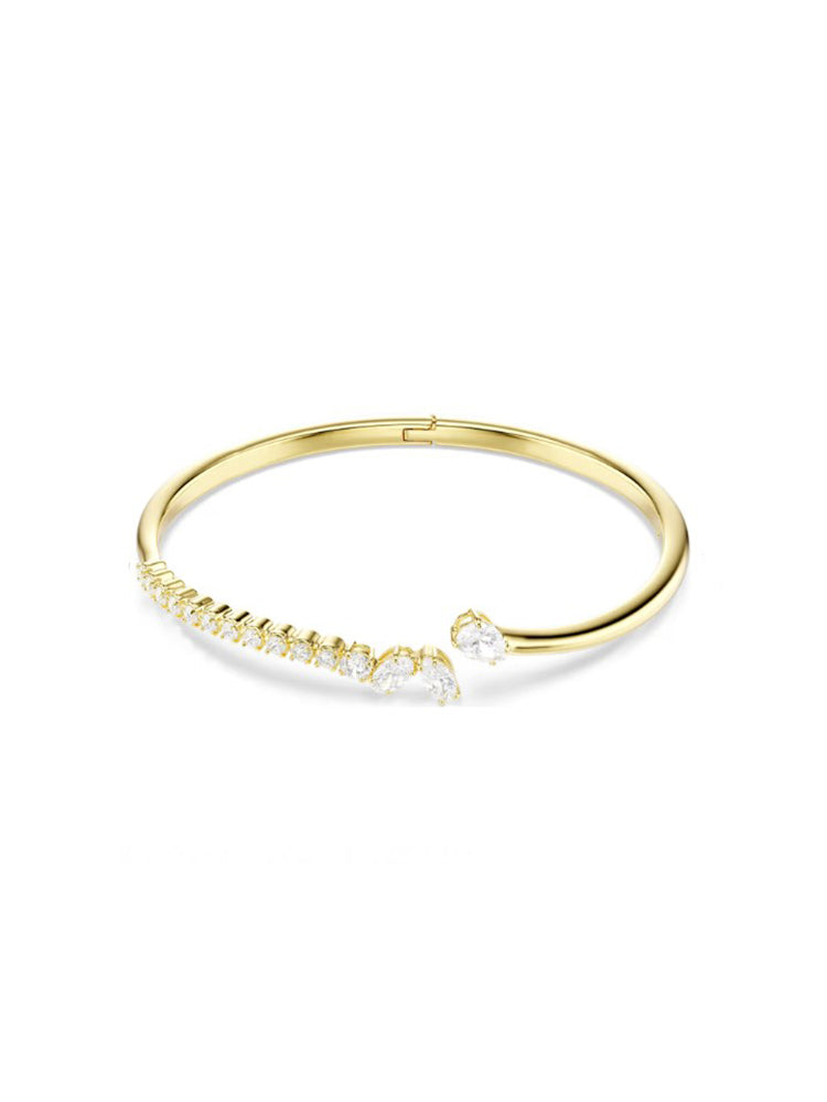 BRACCIALE DONNA MESMERA RIGIDO FINITURA ORO 18K SWAROVSKI
