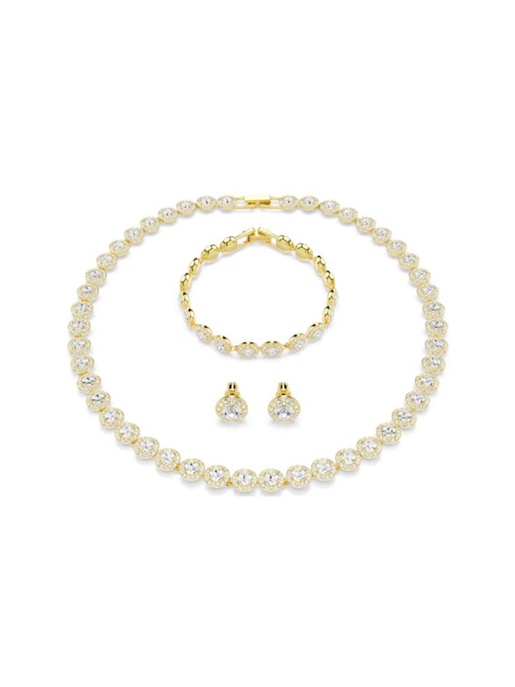 SET DONNA UNA ANGELIC FINITURA ORO 18K SWAROVSKI