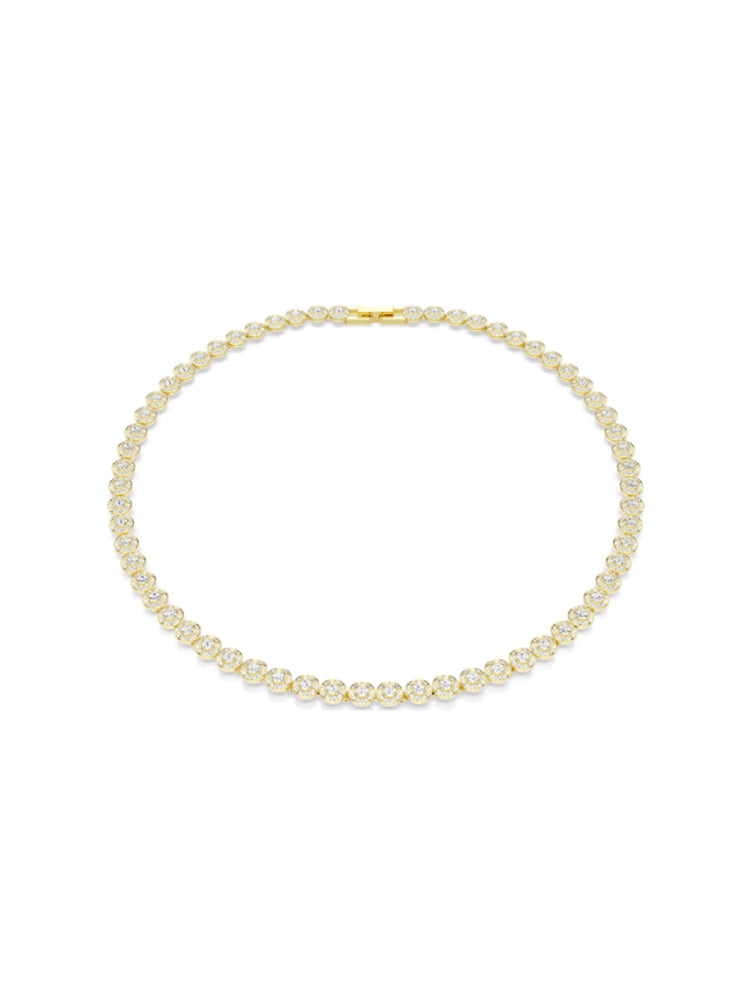 COLLANA DONNA UNA ANGELIC FINITURA ORO 18K CON ZIRCONI BIANCHI SWAROVSKI