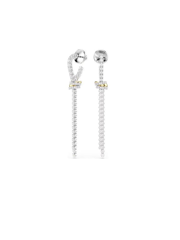 ORECCHINI DONNA HYPERBOLA PENDENTI CON NODO BICOLORE SWAROVSKI