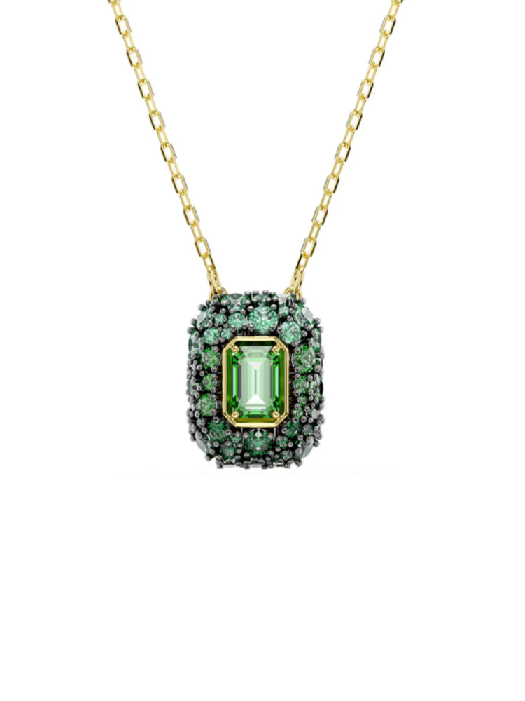 COLLANA DONNA SUBLIMA CON ZIRCONE VERDE OTTAGONALE SWAROVSKI