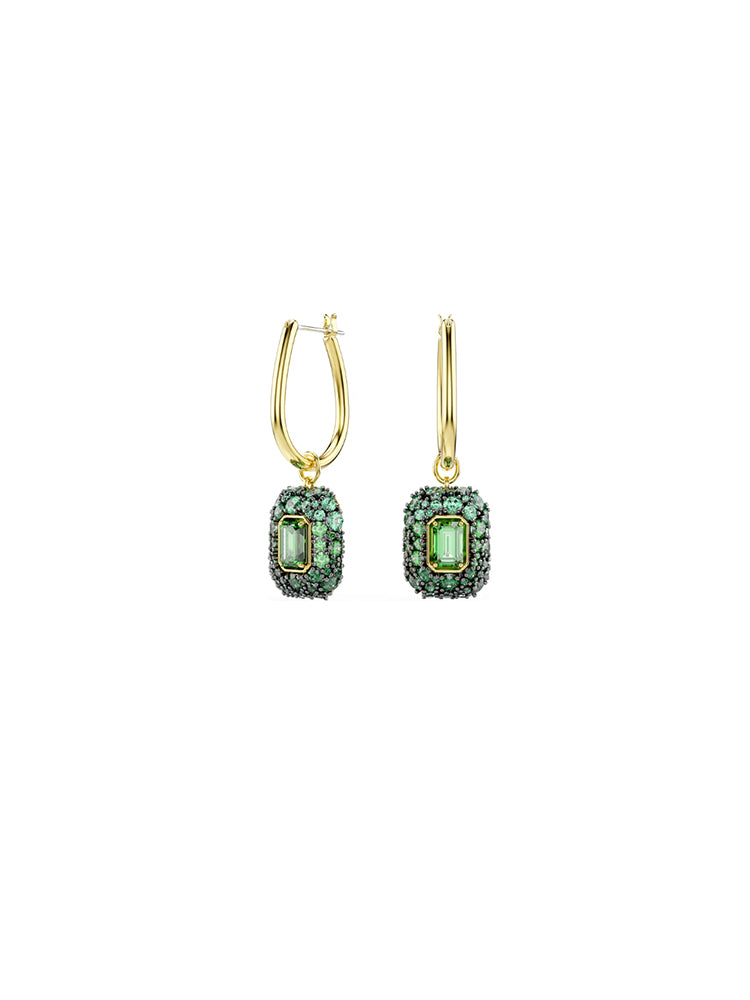 ORECCHINI DONNA SUBLIMA PENDENTI CON ZIRCONE VERDE OTTAGONALE SWAROVSKI