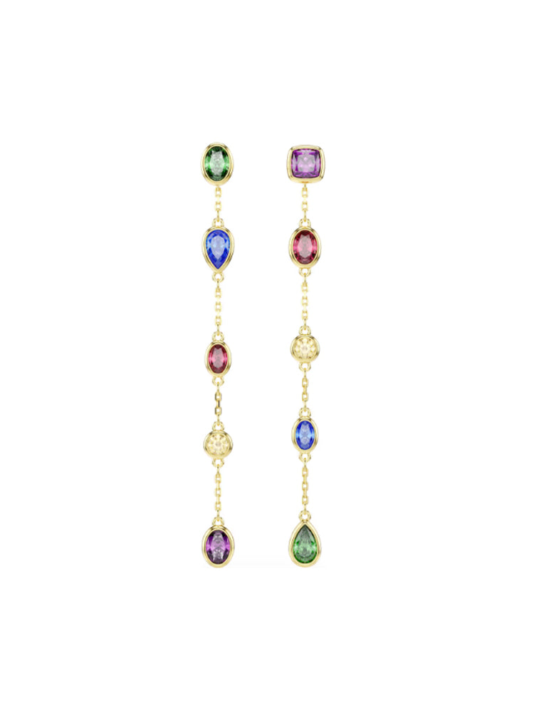 ORECCHINI DONNA IMBER DORATI CON ZIRCONI MULTICOLORE SWAROVSKI