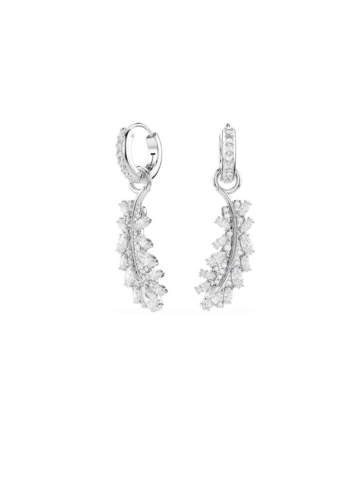 ORECCHINI DONNA VIENNA PENDENTI CON PIUMA DI CRISTALLI SWAROVSKI