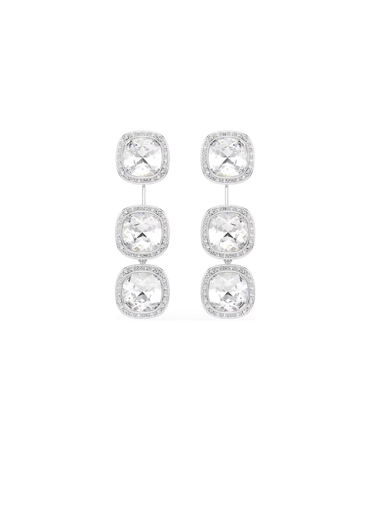 ORECCHINI DONNA UNA ANGELIC PENDENTI BIANCHI SWAROVSKI