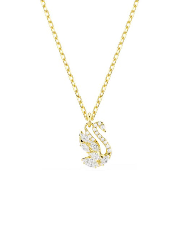COLLANA DONNA SWAN CIGNO DORATA SWAROVSKI