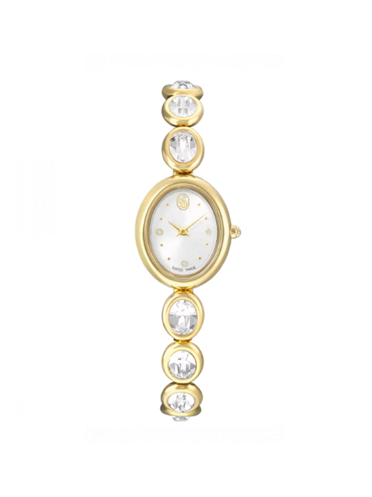 OROLOGIO DONNA IMBER OVALE DORATO CON ZIRCONI BIANCHI SWAROVSKI