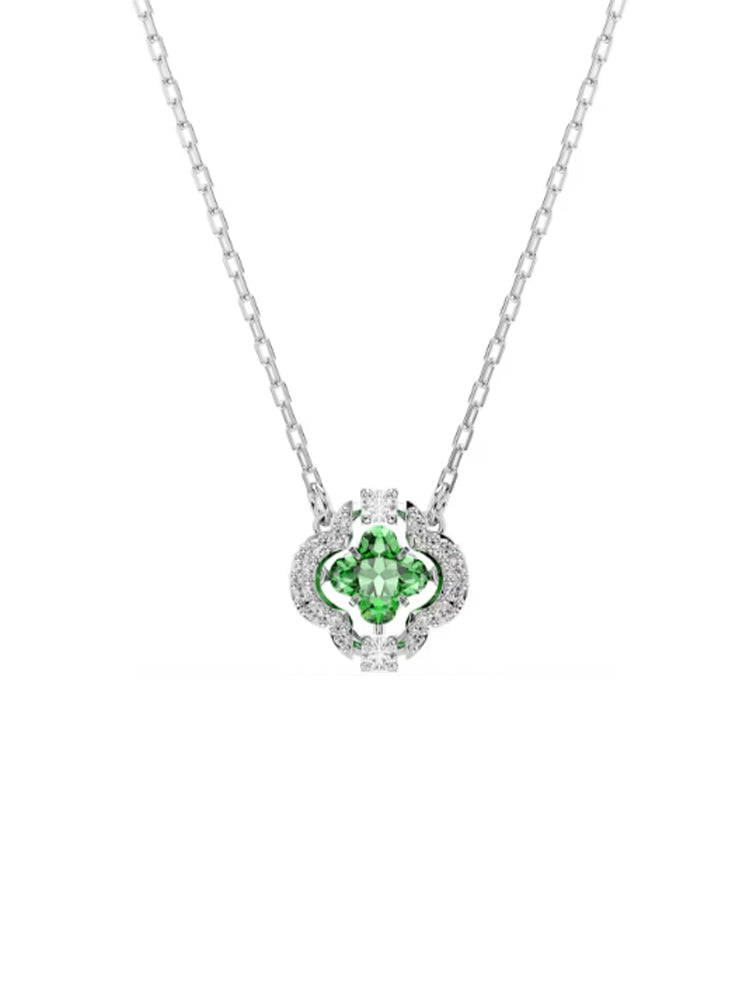 COLLANA DONNA UNA ANGELIC CON ZIRCONE VERDE SWAROVSKI