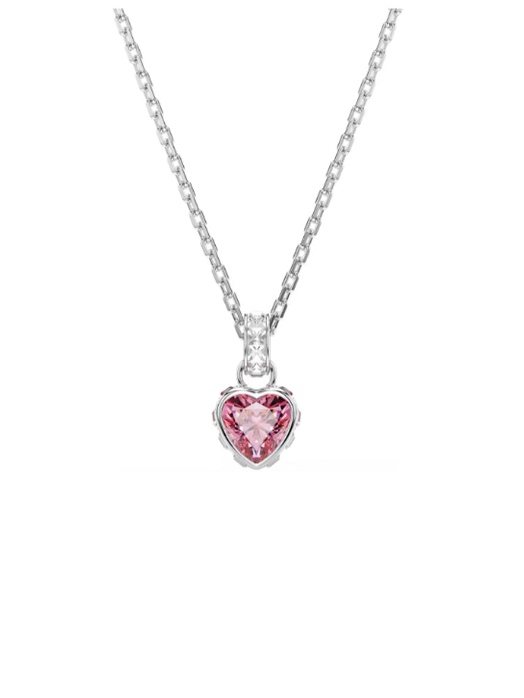 COLLANA DONNA CHROMA CON ZIRCONE A CUORE ROSA SWAROVSKI