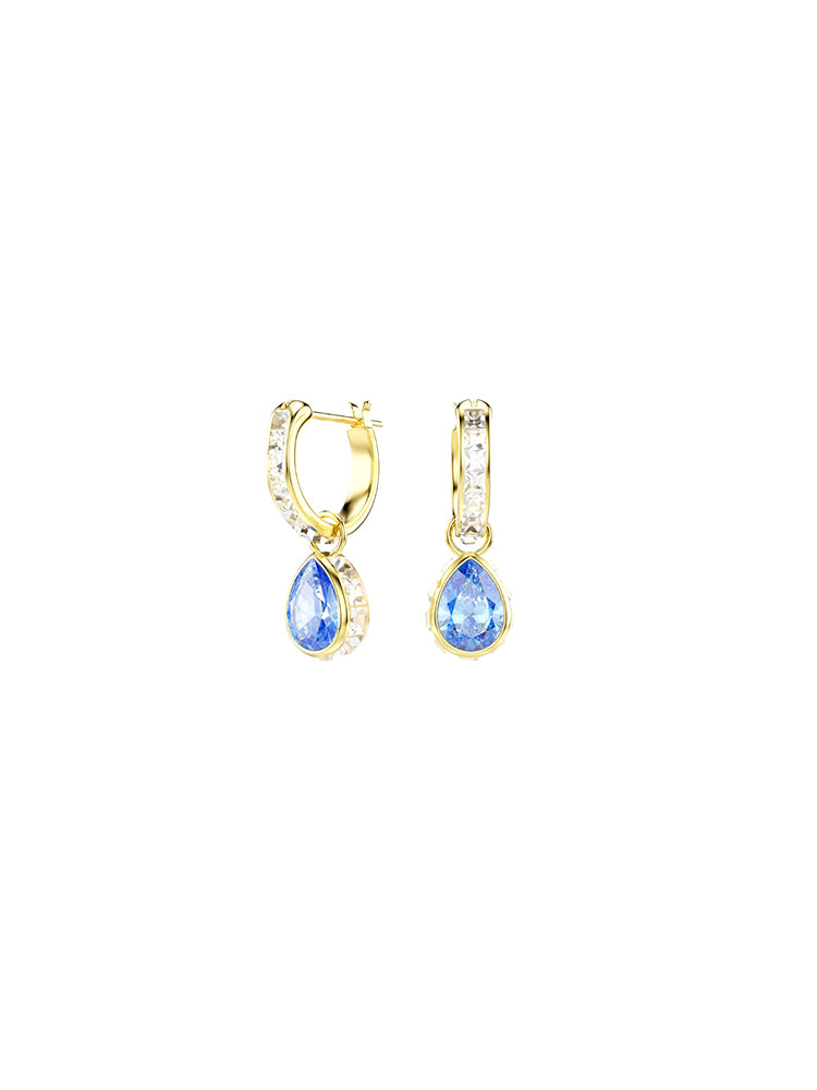ORECCHINI DONNA CHROMA PENDENTI CON CRISTALLO A GOCCIA AZZURRO SWAROVSKI