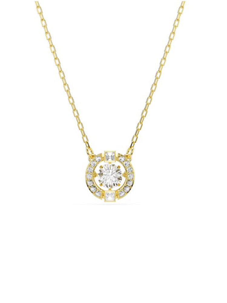 COLLANA DONNA UNA ANGELIC DORATA CON PENDENTE SWAROVSKI
