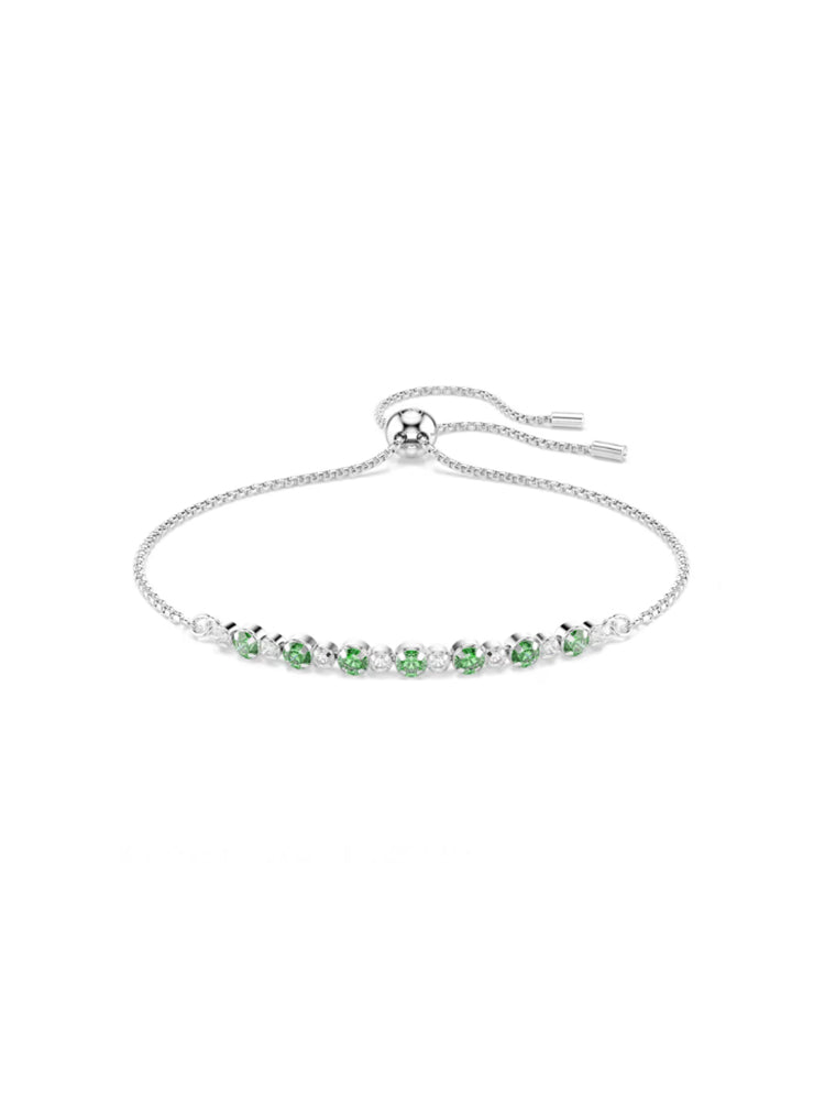 BRACCIALE DONNA MATRIX TENNIS BIANCO E VERDE SWAROVSKI