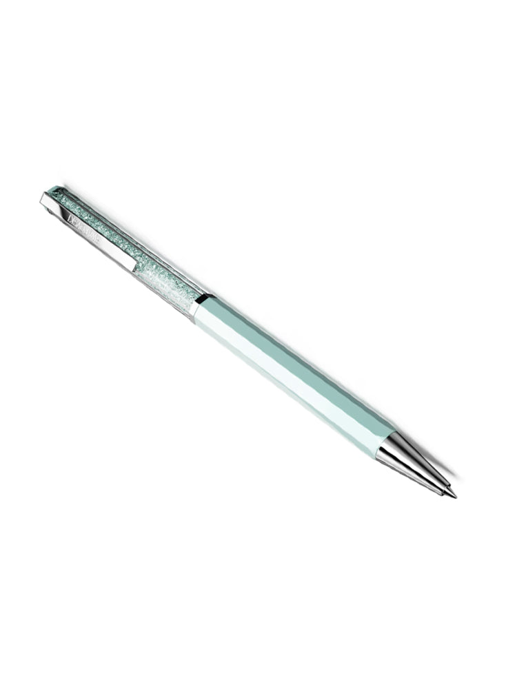 PENNA A SFERA CRYSTALLINE LACCATA BLU SWAROVSKI