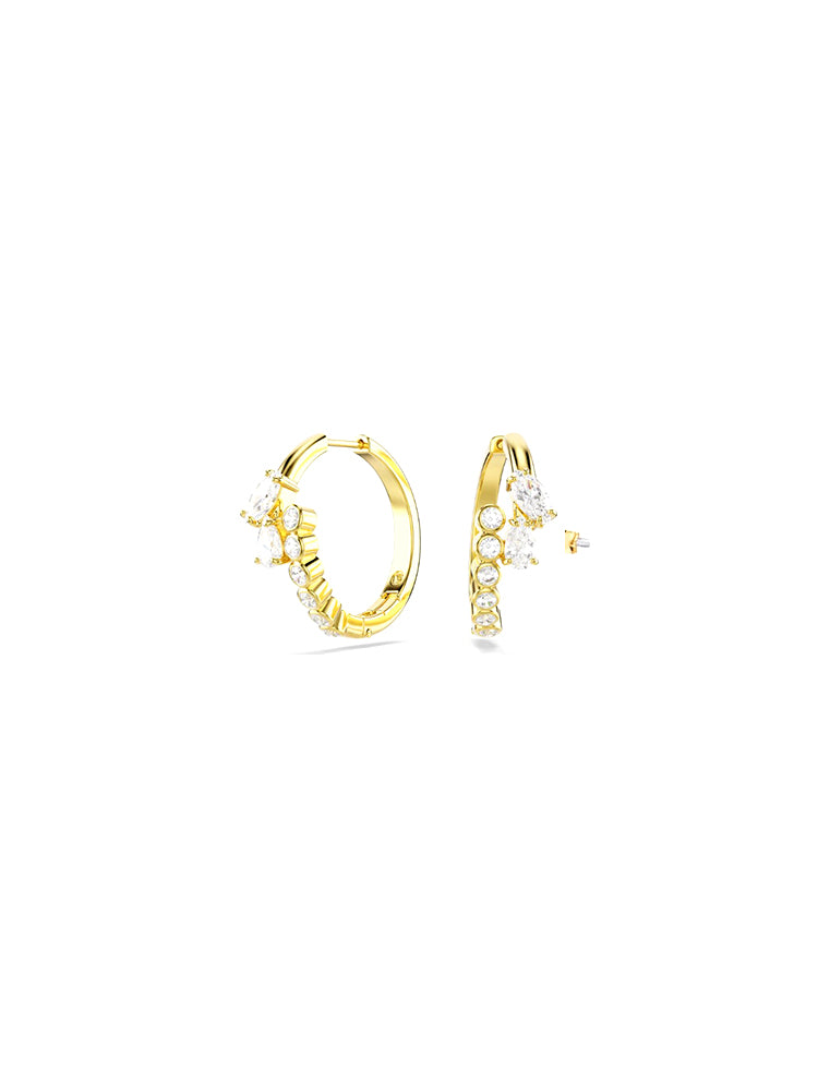 ORECCHINI DONNA MESMERA A CERCHIO DORATI SWAROVSKI