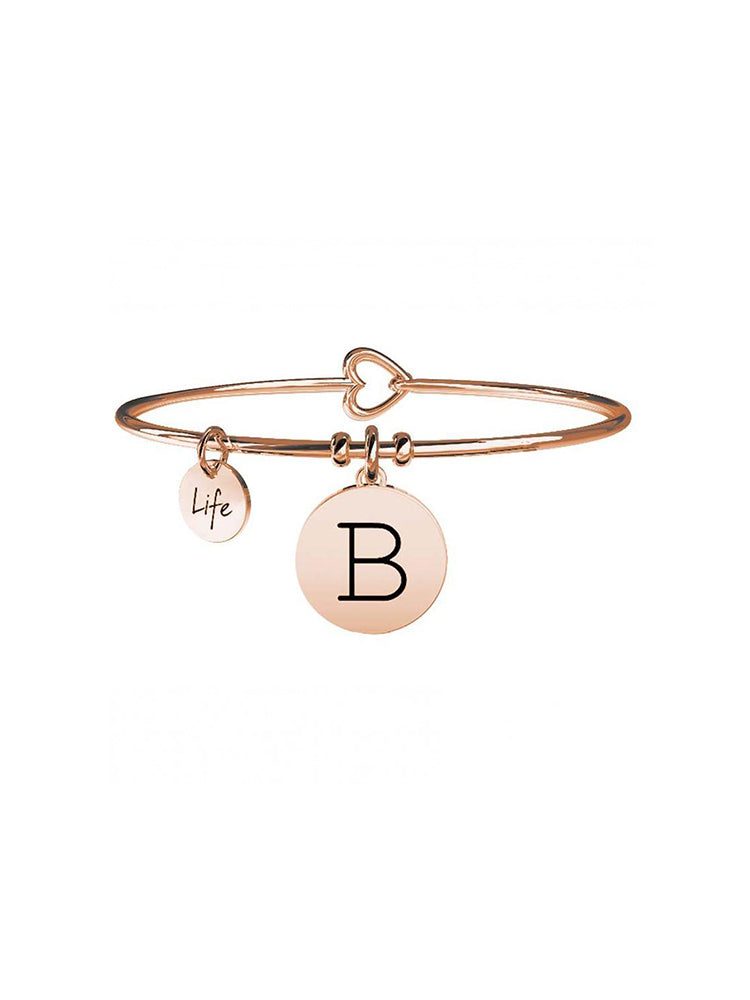 BRACCIALE DONNA - LETTERA B - ROSATO KIDULT