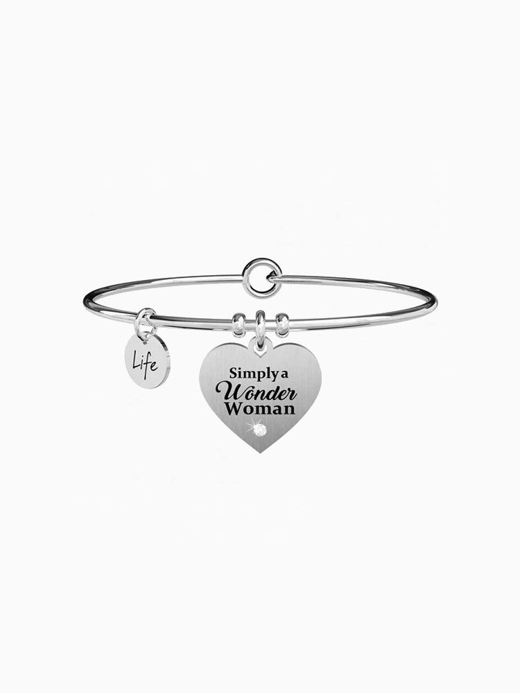 BRACCIALE DONNA LOVE - CUORE - WONDER WOMAN KIDULT