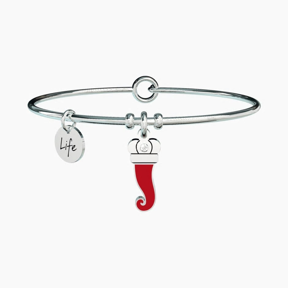 BRACCIALE DONNA SYMBOLS - CORNETTO ROSSO - PROTEZIONE KIDULT