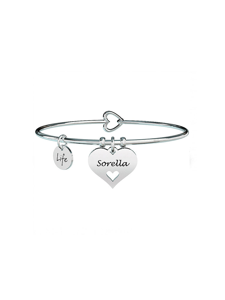 BRACCIALE DONNA FAMILY - CUORE SORELLA - KIDULT