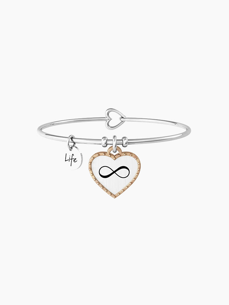 BRACCIALE DONNA LOVE CUORE INFINITO ROSE GOLD KIDULT