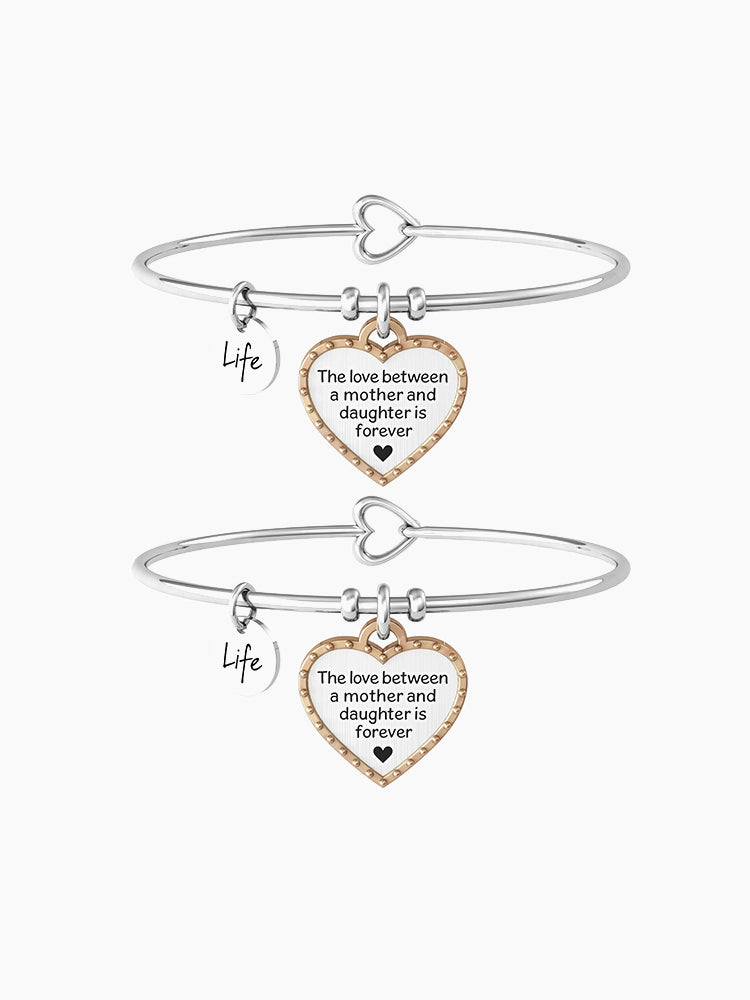 SET DI DUE BRACCIALI DONNA FAMILY MAMMA E FIGLIA FOREVER KIDULT
