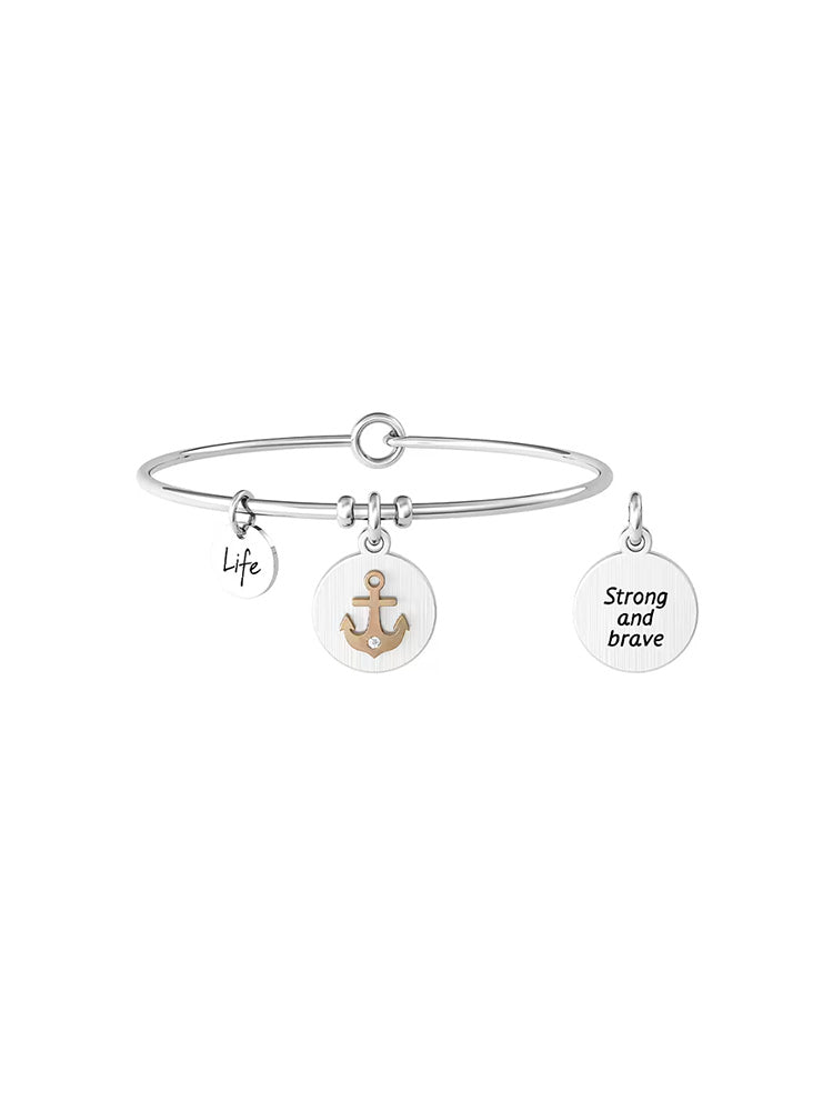 BRACCIALE DONNA RIGIDO CON ANCORA- STABILITÀ KIDULT