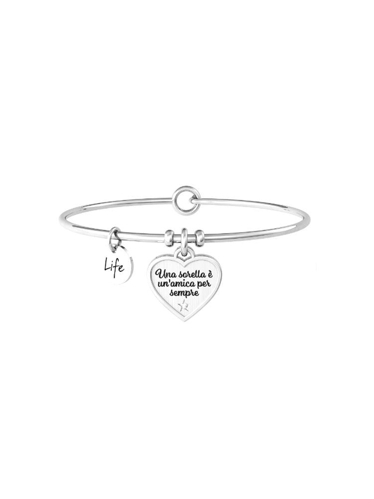 BRACCIALE DONNA RIGIDO CUORE- SORELLA KIDULT