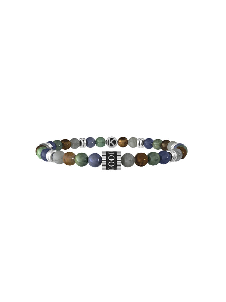 BRACCIALE UOMO CON PIETRE MULTICOLOR - GOOD LUCK KIDULT