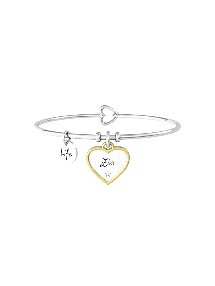BRACCIALE DONNA RIGIDO ZIA CON CIONDOLO CUORE
CUORE | ZIA TI VOGLIO BENE KIDULT