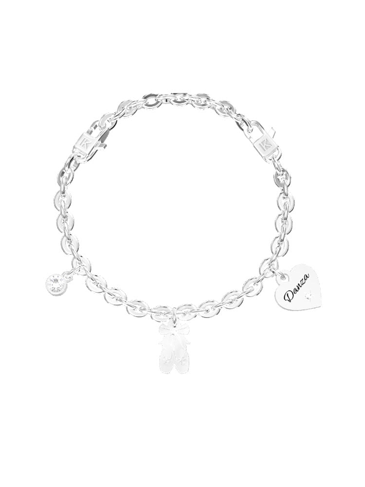 BRACCIALE DONNA REGOLABILE CON CIONDOLO SCARPETTE KIDULT