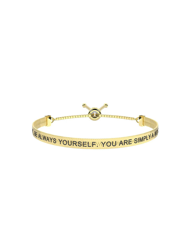BRACCIALE DONNA MAGLIA SNAKE REGOLABILE DORATO - SIMPLY A WONDER WOMAN KIDULT