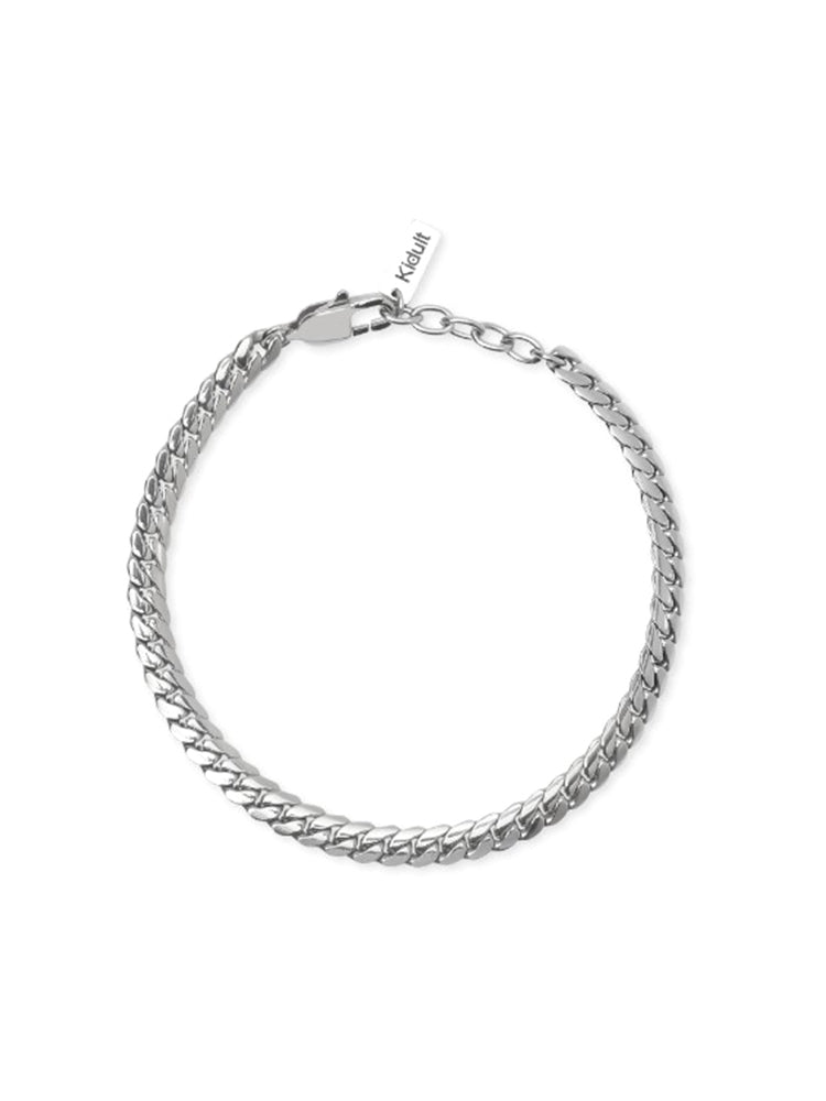 BRACCIALE UOMO IN ACCIAIO CON CATENA GROUMETTE PIATTA KIDULT