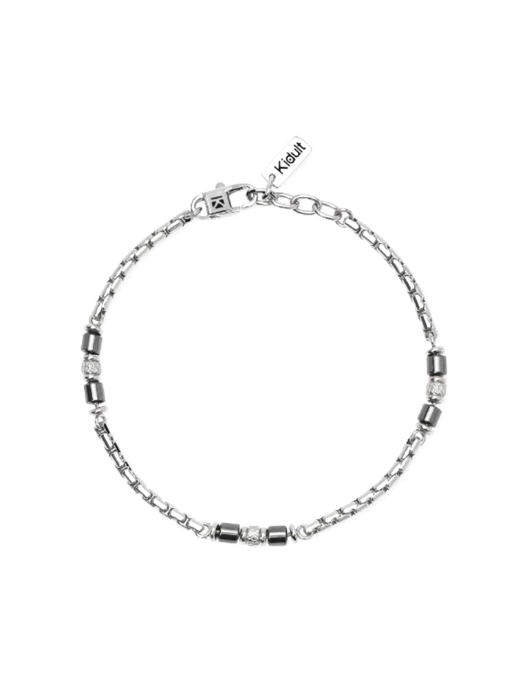BRACCIALE UOMO IN ACCIAIO CON EMATITE KIDULT