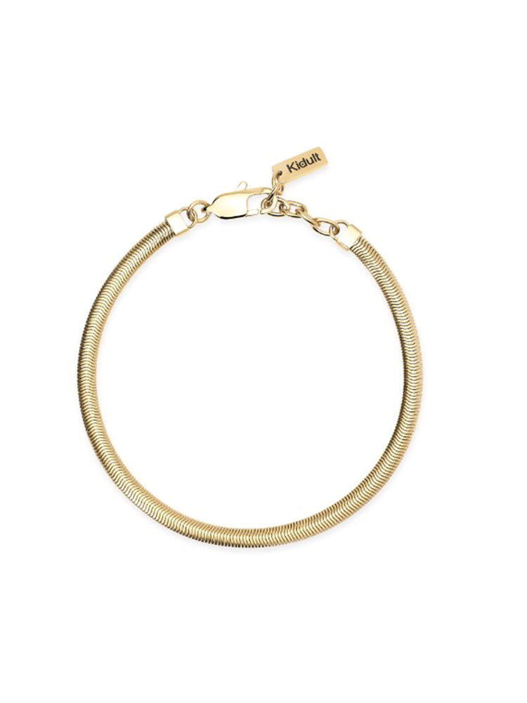 BRACCIALE UOMO DORATO MAGLIA SNAKE KIDULT