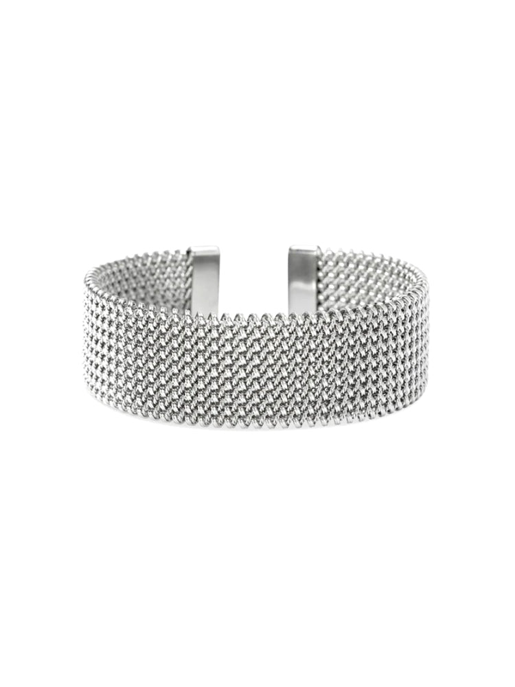 BRACCIALE DONNA RIGIDO APERTO CON MAGLIA MESH KIDULT