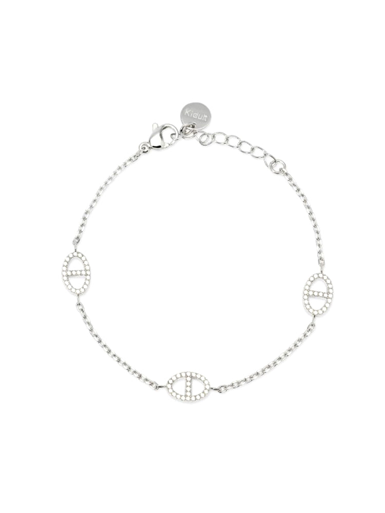 BRACCIALE DONNA IN ACCIAIO CON ELEMENTI STAFFA KIDULT