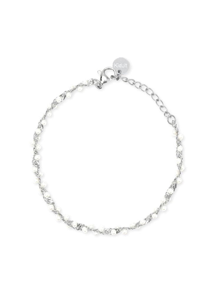 BRACCIALE DONNA IN ACCIAIO CON PERLINE KIDULT