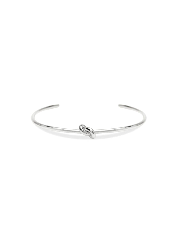 BRACCIALE DONNA RIGIDO APERTO IN ACCIAIO CON NODO KIDULT