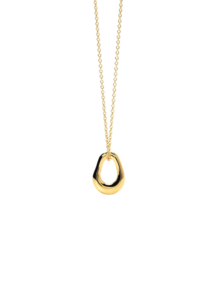 COLLANA DONNA IN ACCIAIO DORATO CON PENDENTE KIDULT
