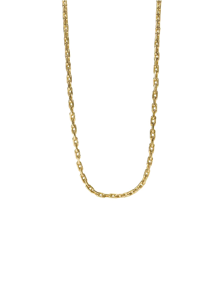 COLLANA UOMO IN ACCIAIO DORATO CON MAGLIE ALLUNGATE KIDULT