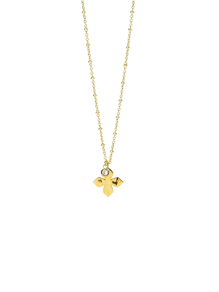 COLLANA DONNA DORATA CON FIORE PENDENTE KIDULT