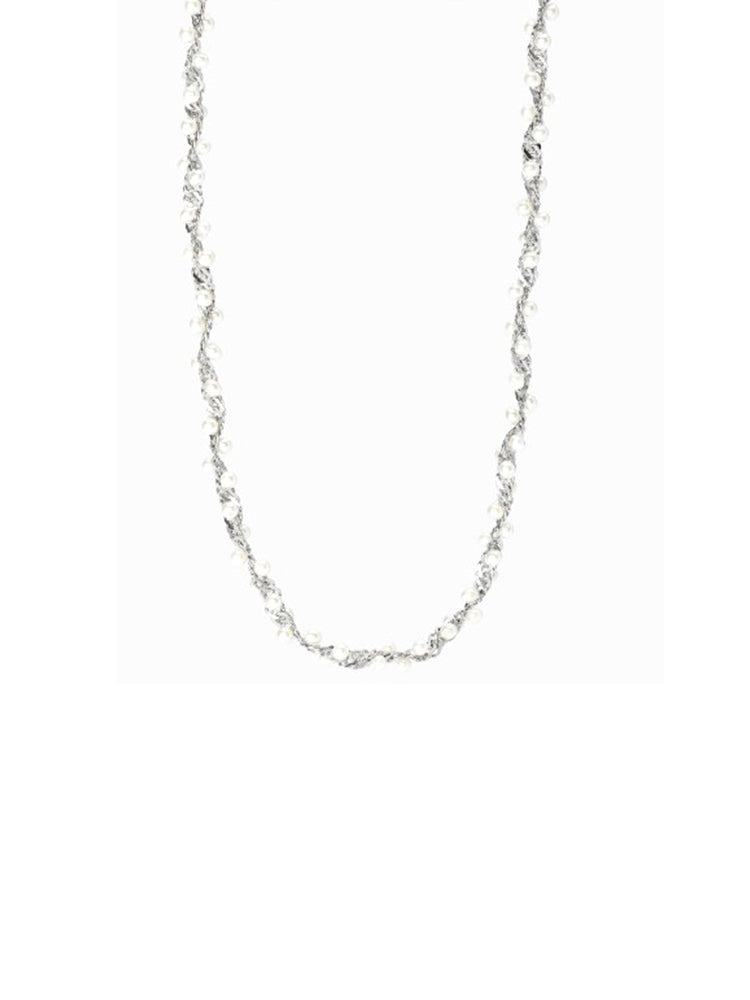 COLLANA DONNA IN ACCIAIO CON PERLINE KIDULT