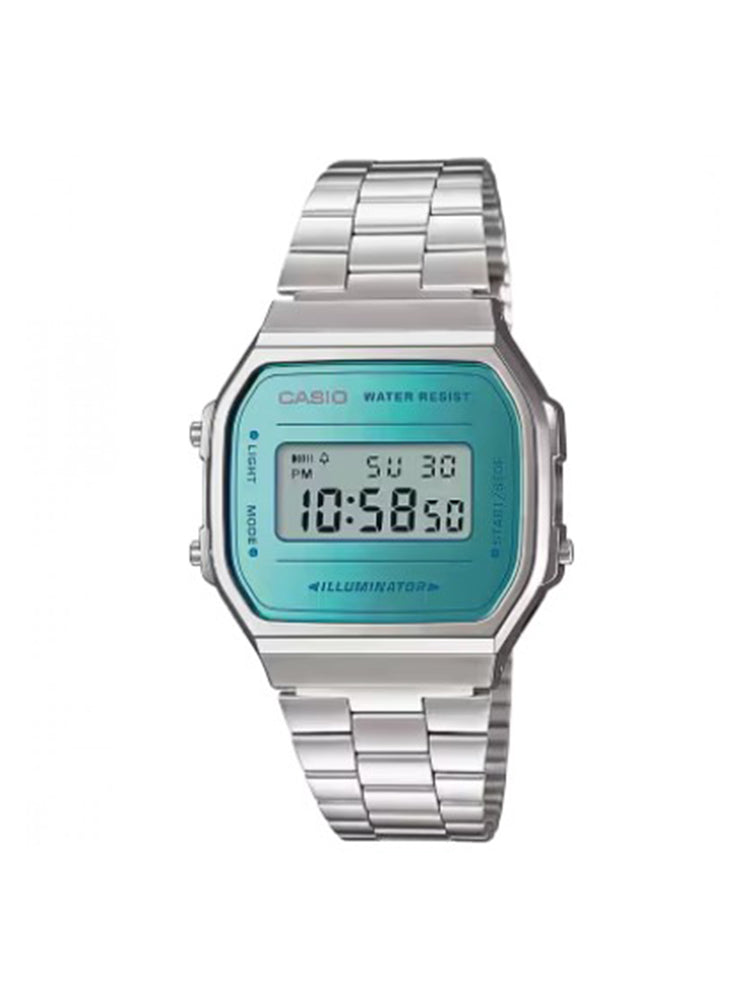 OROLOGIO UNISEX DIGITALE IN ACCIAIO CON QUADRANTE TURCHESE VINTAGE COLLECTION CASIO